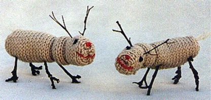 Easy Reindeer Table Decorations - - Knit ePatterns 