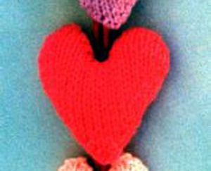 Valentines Bouquet Hanging - - Knit ePattern 