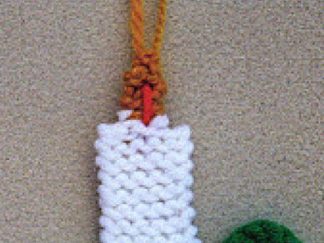 Candle Ornament - - Knit ePatterns 