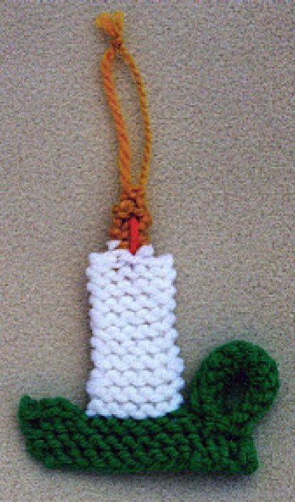 Candle Ornament - - Knit ePatterns 