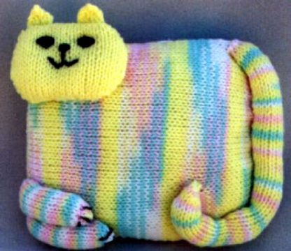 Country Cat Doorstop - - Knit ePatterns 