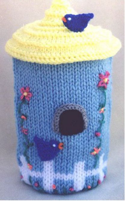 Birdhouse Bank - - Knit ePattern 