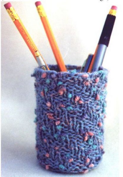 Soup-er Pencil Cup - - Knit ePattern 