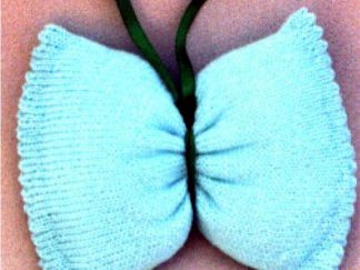 Easy Butterfly Sachet - - Knit ePattern 