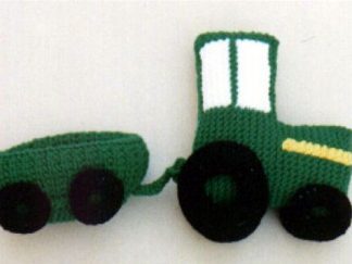 Tractor and Wagon Pillow Toys - - Knit ePattern 