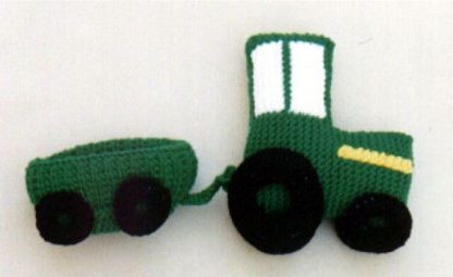 Tractor and Wagon Pillow Toys - - Knit ePattern 