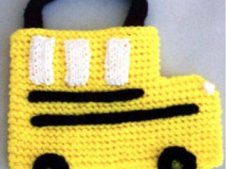 School Bus Tote Bag - - Knit ePattern 
