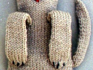 Puppy Baby Bottle Holder - - Knit ePattern 