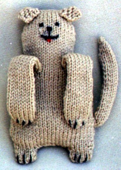 Puppy Baby Bottle Holder - - Knit ePattern 