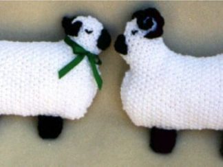 Soft Sheep Pillow Toys - - Knit ePattern 