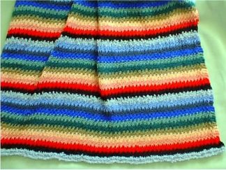 Scrap Yarn Afghan - - Knit ePattern 