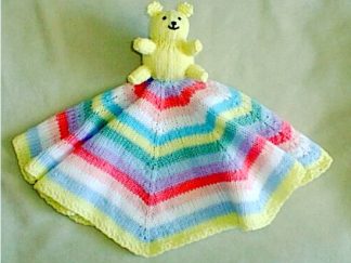 One Piece Security Blankie - - Knit ePattern 