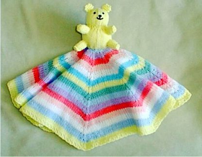 One Piece Security Blankie - - Knit ePattern 
