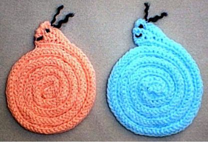 Snail Coasters - - Knit ePattern 