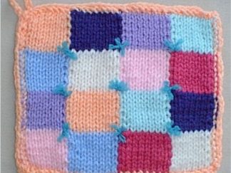 Country Quilt Potholder - - Knit ePattern 