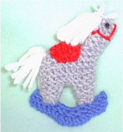 Toy Hobby Horse Ornament - - Knit ePattern 
