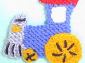 Toy Train Ornament - - Knit ePattern 