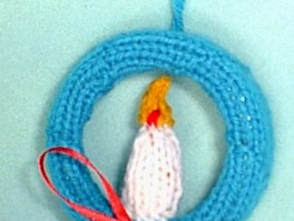 Candle Ring Ornament - - Knit ePattern 