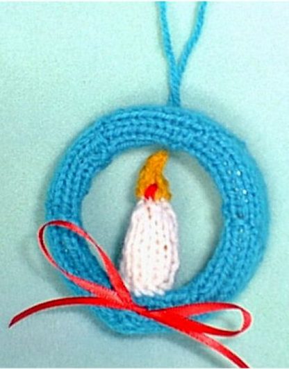Candle Ring Ornament - - Knit ePattern 