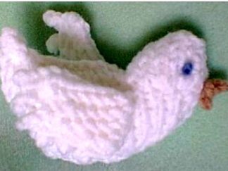 White Dove Ornament - - Knit ePattern 