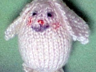 Egghead Bunny Ornament - - Knit ePattern 