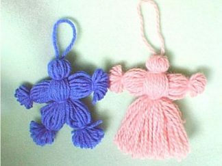 Old fashioned Yarn Dolls - - Knit ePattern 
