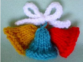 3 Bells Ornament - - Knit ePattern 