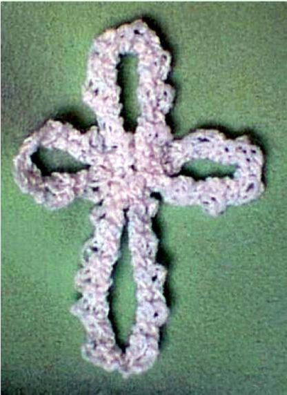 Delicate Cross Ornament - - Knit ePattern 