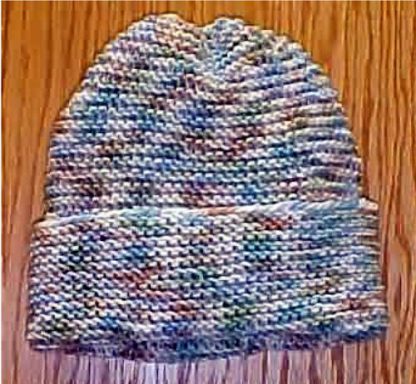 Beginner Easy Knit Hat - - Knit ePattern 
