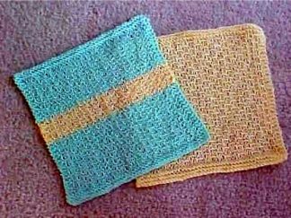 Simple Summer Dish Cloth - - Knit ePattern 