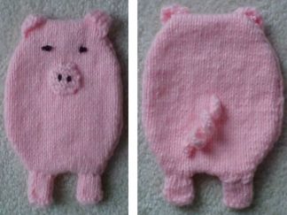 Pig Potholder - - Knit ePattern 