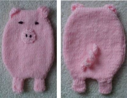 Pig Potholder - - Knit ePattern 