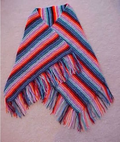 Ruana Scrap Yarn Shawl - - ePattern 