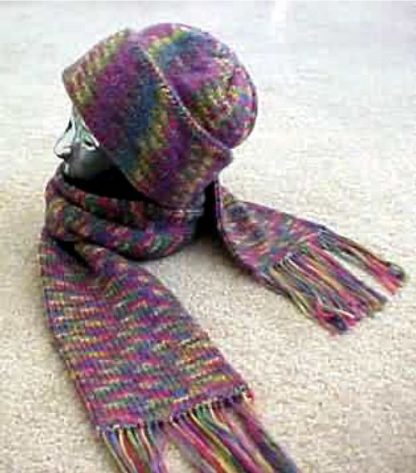 Double Knit Hat, with Matching Scarf - - ePattern  - Image 3