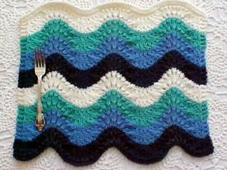 Ocean Wave Placemat - - Knit ePattern 