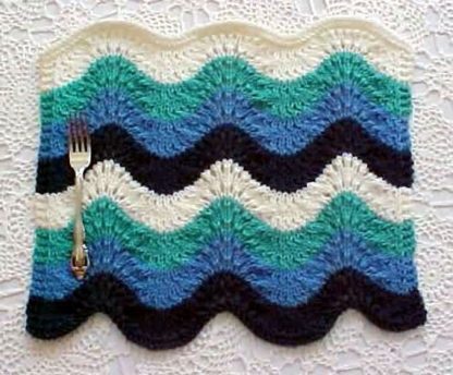 Ocean Wave Placemat - - Knit ePattern 