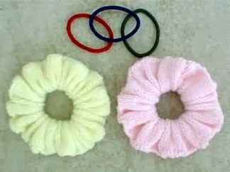 Ponytail Scrunchies - - Knit ePattern 
