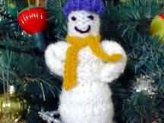 Bubble Snowman Ornament - - Knit ePattern 