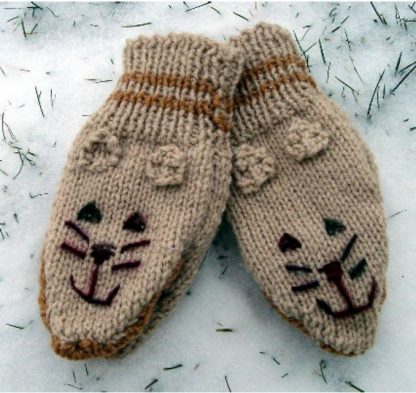 Kitten Mittens - - Knit ePattern 