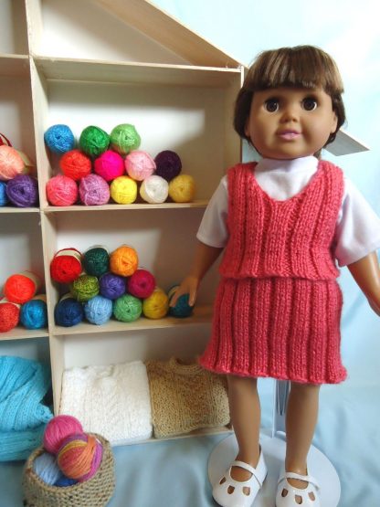 Yarn Shop Ladies with Basket and Afghan, for 18-Inch Dolls - Image 3