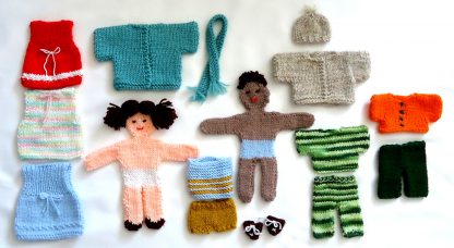 Knitted Paper Dolls - - Knit ePattern 