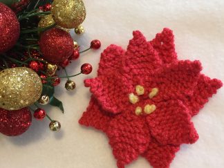Christmas Flower Ornament - - Knit ePattern 