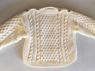 Baby Aran Sweater- - Knit ePattern 