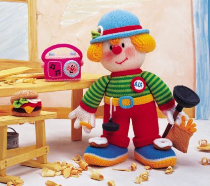 Jean Greenhowe's Tradesmen Clowns  - Toy & Doll Knitting Patterns - Image 4