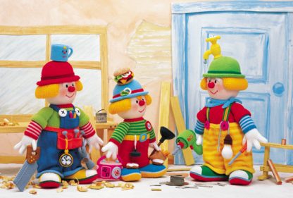 Jean Greenhowe's Tradesmen Clowns  - Toy & Doll Knitting Patterns - Image 3