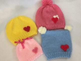 “Tiny Hearts” Baby Hats