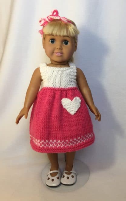 Little Sweetheart Dress For 18-Inch Dolls