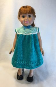 Comfy Anywhere Dress and Tote, for 18-Inch Dolls — Frugal Knitting Haus