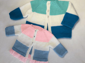 Color Block Fringed Baby Jacket