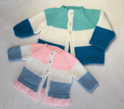 Color Block Fringed Baby Jacket